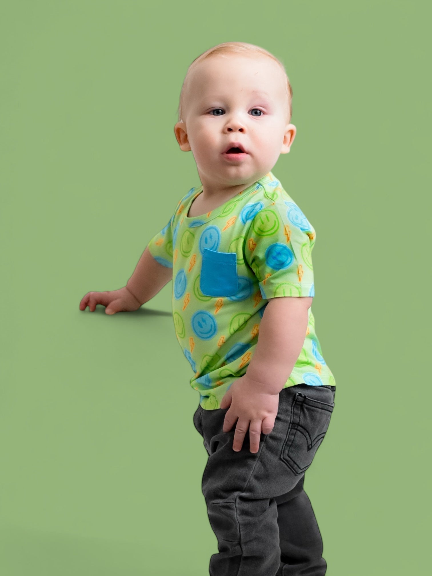 Neon Smiles Dream Pocket Tee