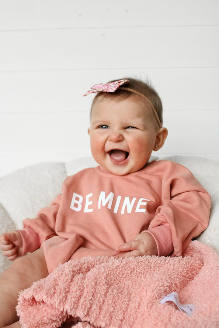 Be Mine Sweatshirt Romper - More Colors