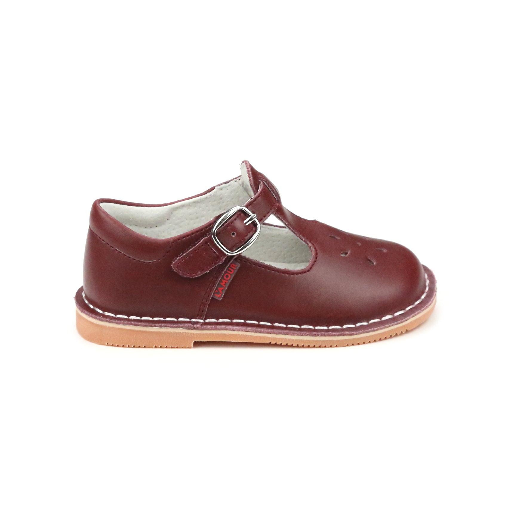 Joy Waxed Leather T-strap Mary Jane