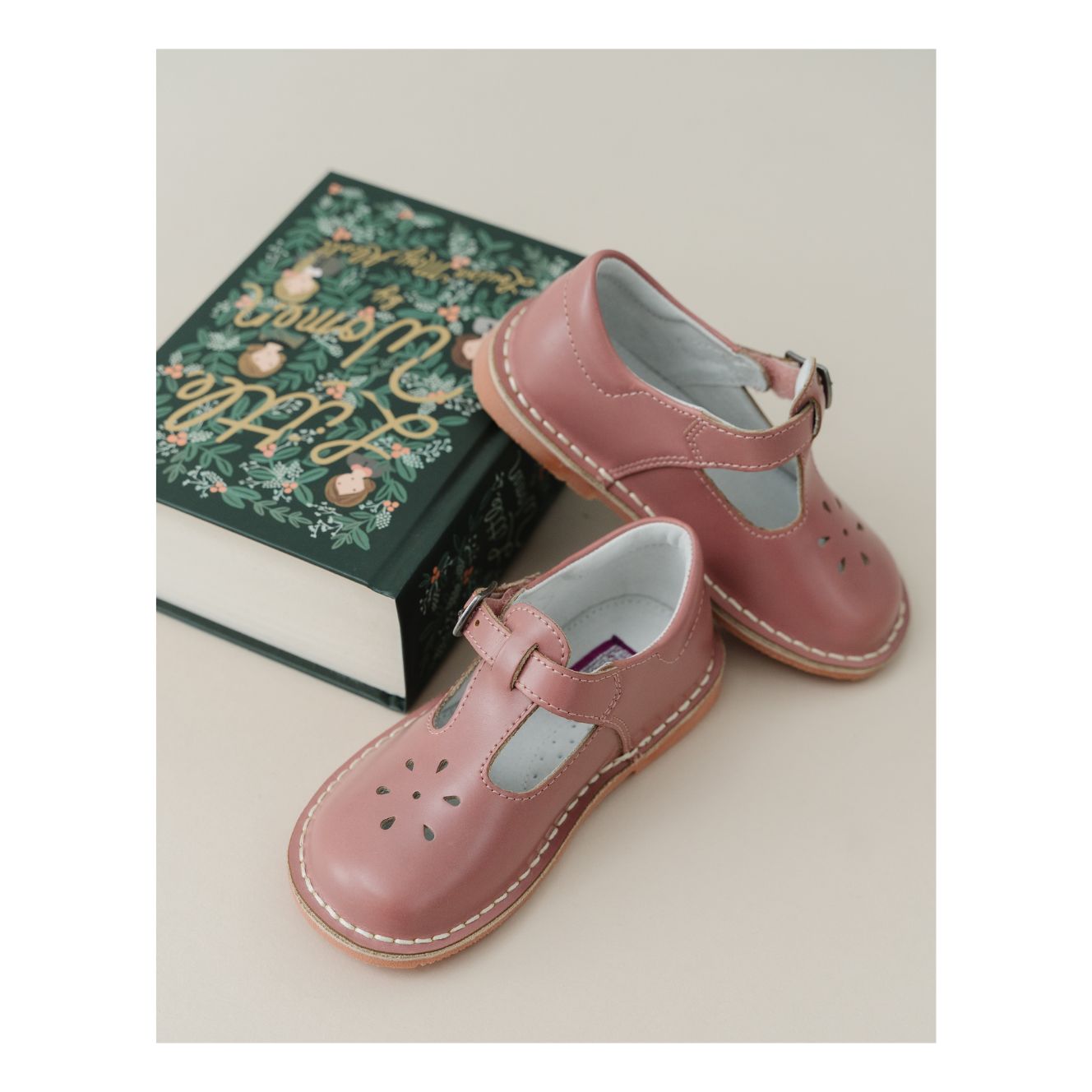 Joy Waxed Leather T-strap Mary Jane