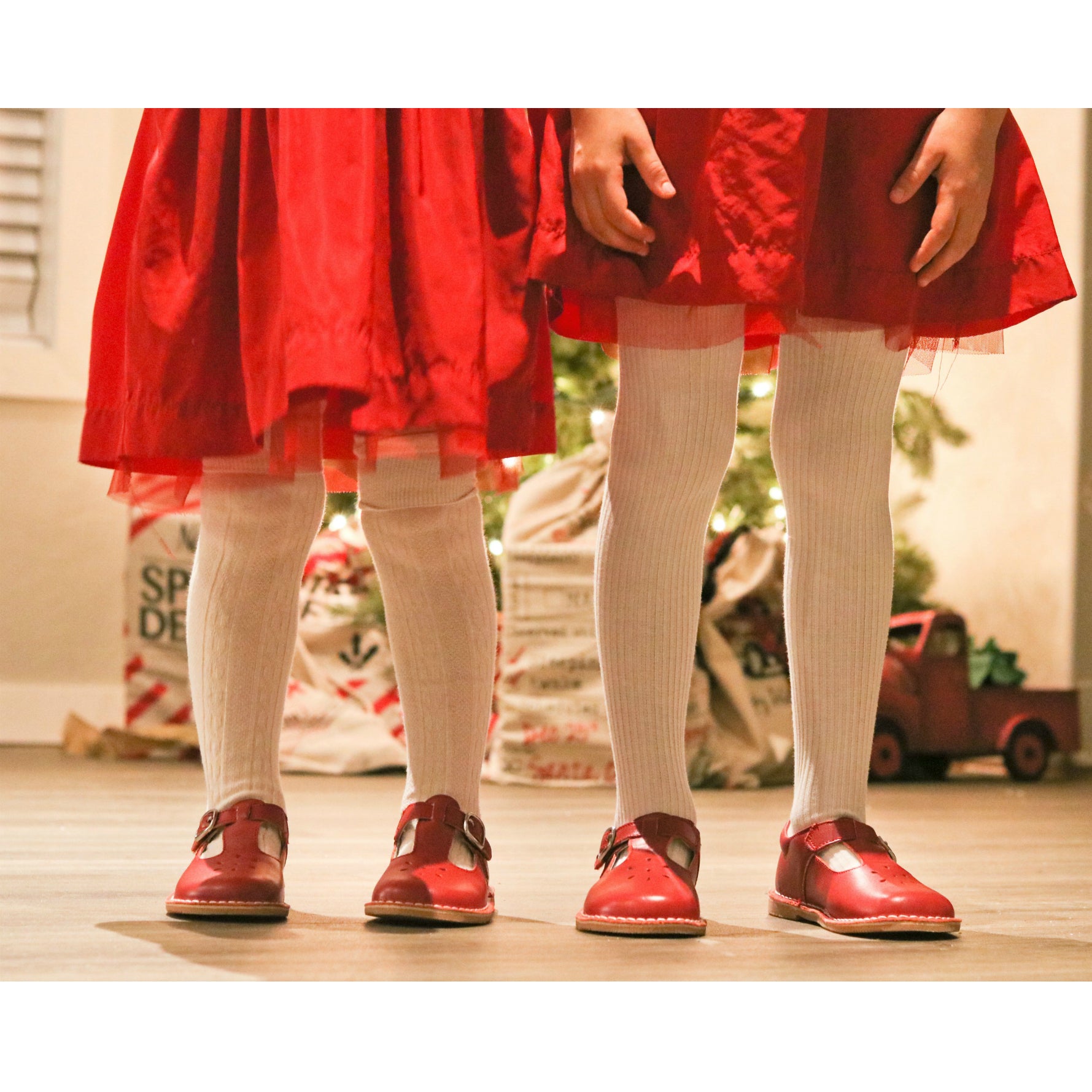 Joy Classic Red Leather T-strap Mary Jane