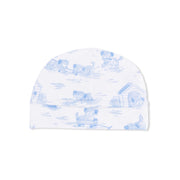 Puppy Toile Blue - Beanie Hat