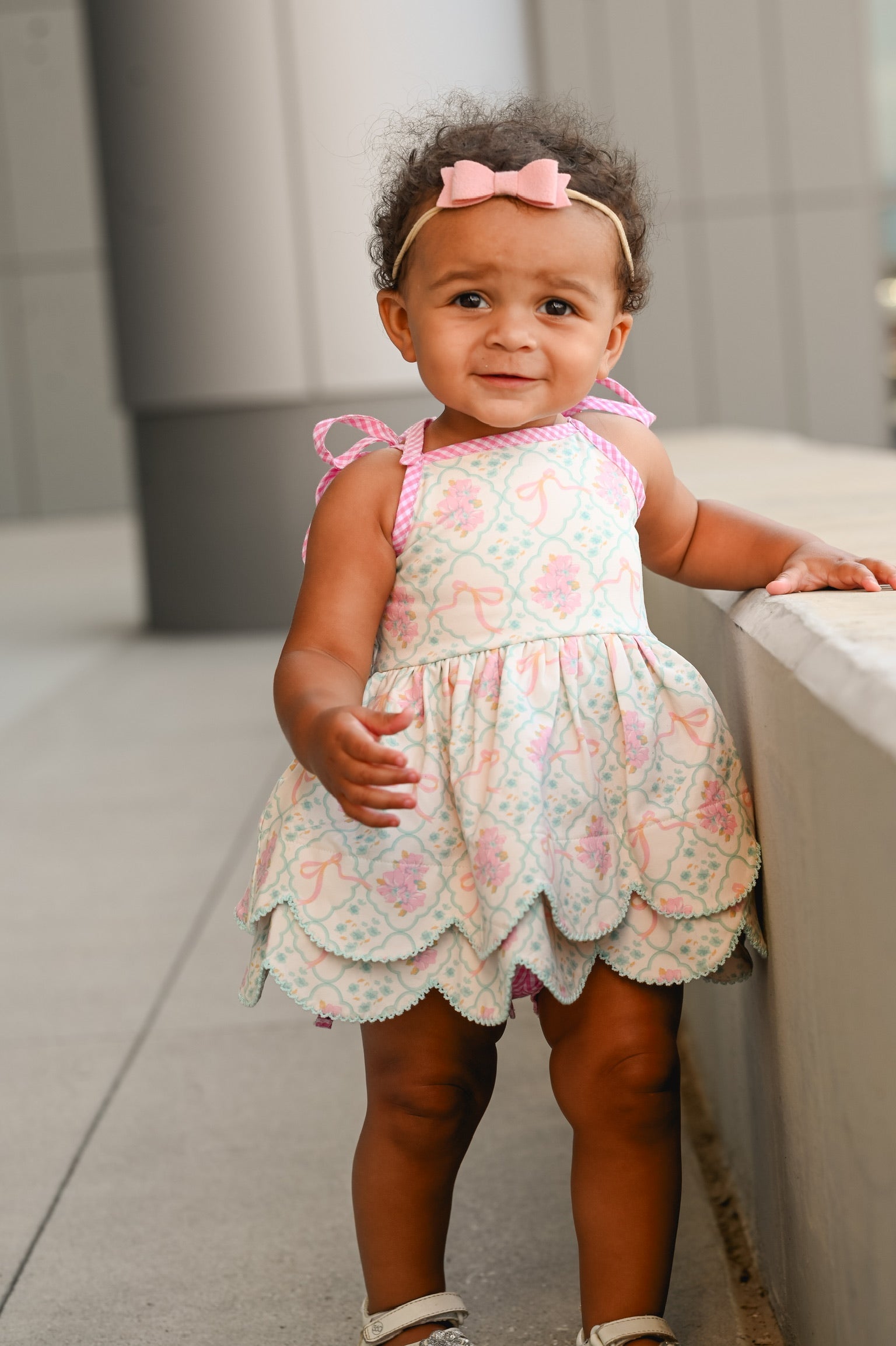 Floral Fancies Scallop Tunic Set