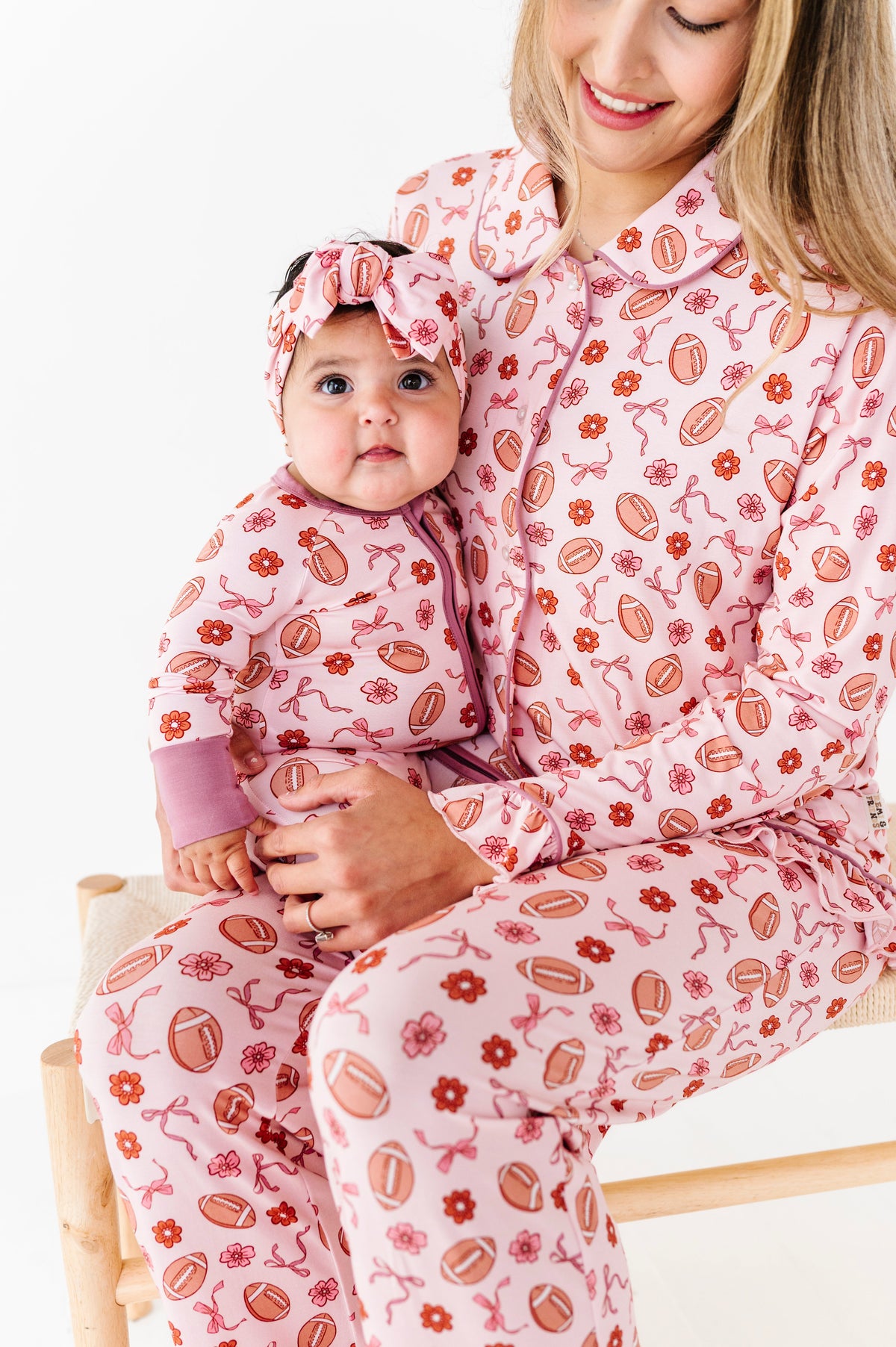 Friday Night Florals Ruffle Adult Button Up Set (est Ship Time 2-3 Weeks)