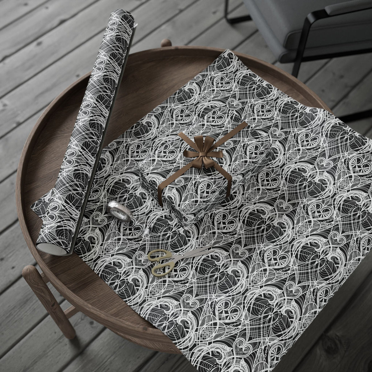 Heart Deco Wrapping Paper