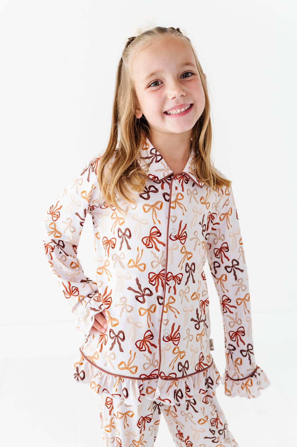 Autumn Ribbons Ruffle Button Up Set