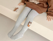 Fleece-lined Ribbed Footed Leggings – Thermal Winter Toddler & Baby Pants