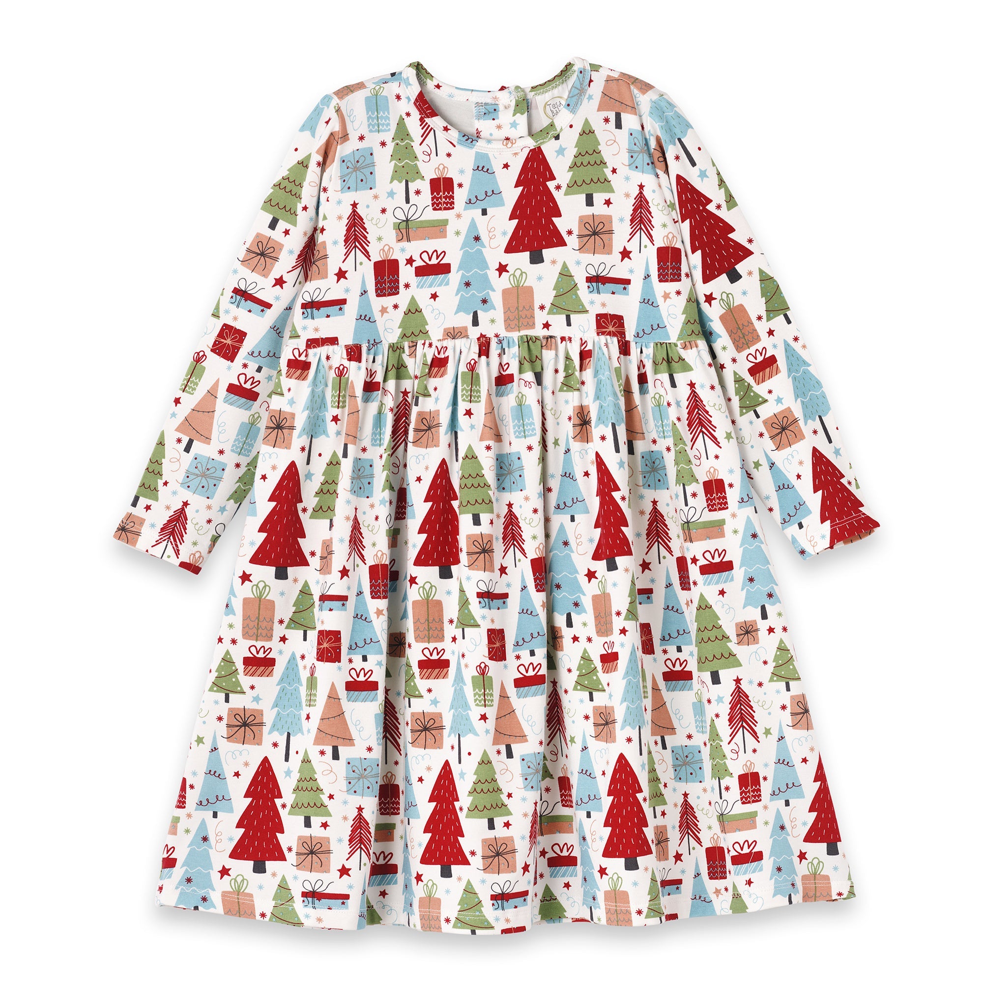 Christmas Merry Girl's Soft Bamboo Dress - Sibling Matching