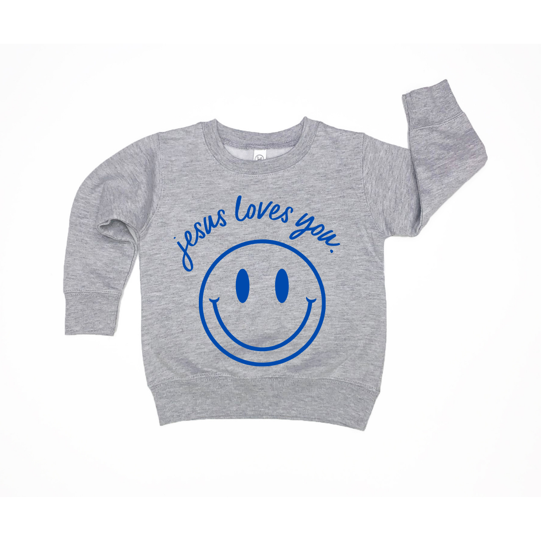 Jesus Loves You Smiley Toddler Pullover