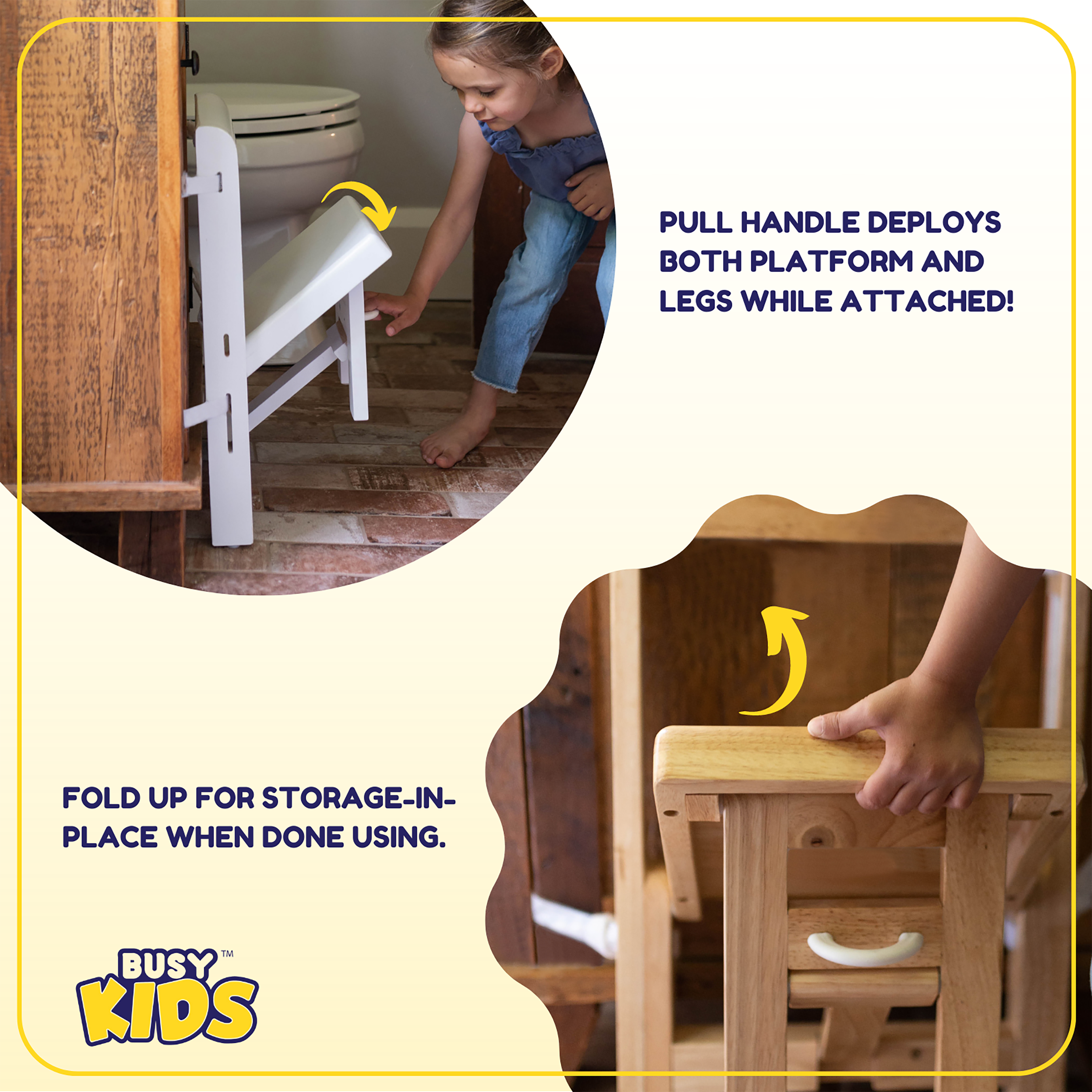 Busy Kids Fold 'n Store Step Stool