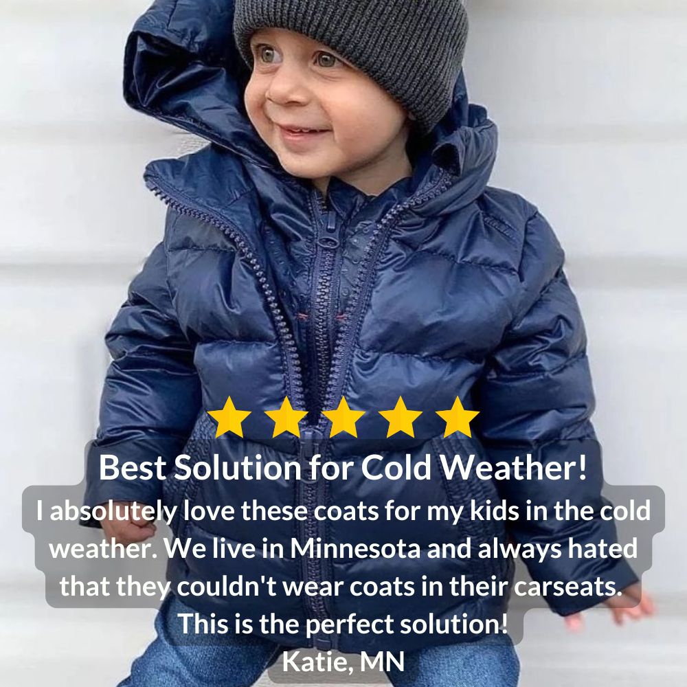Car Seat Coat | The Road Coat Down - Navy