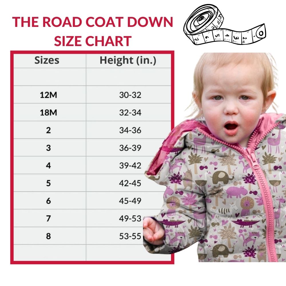 Car Seat Coat | The Road Coat Down - Safari Print