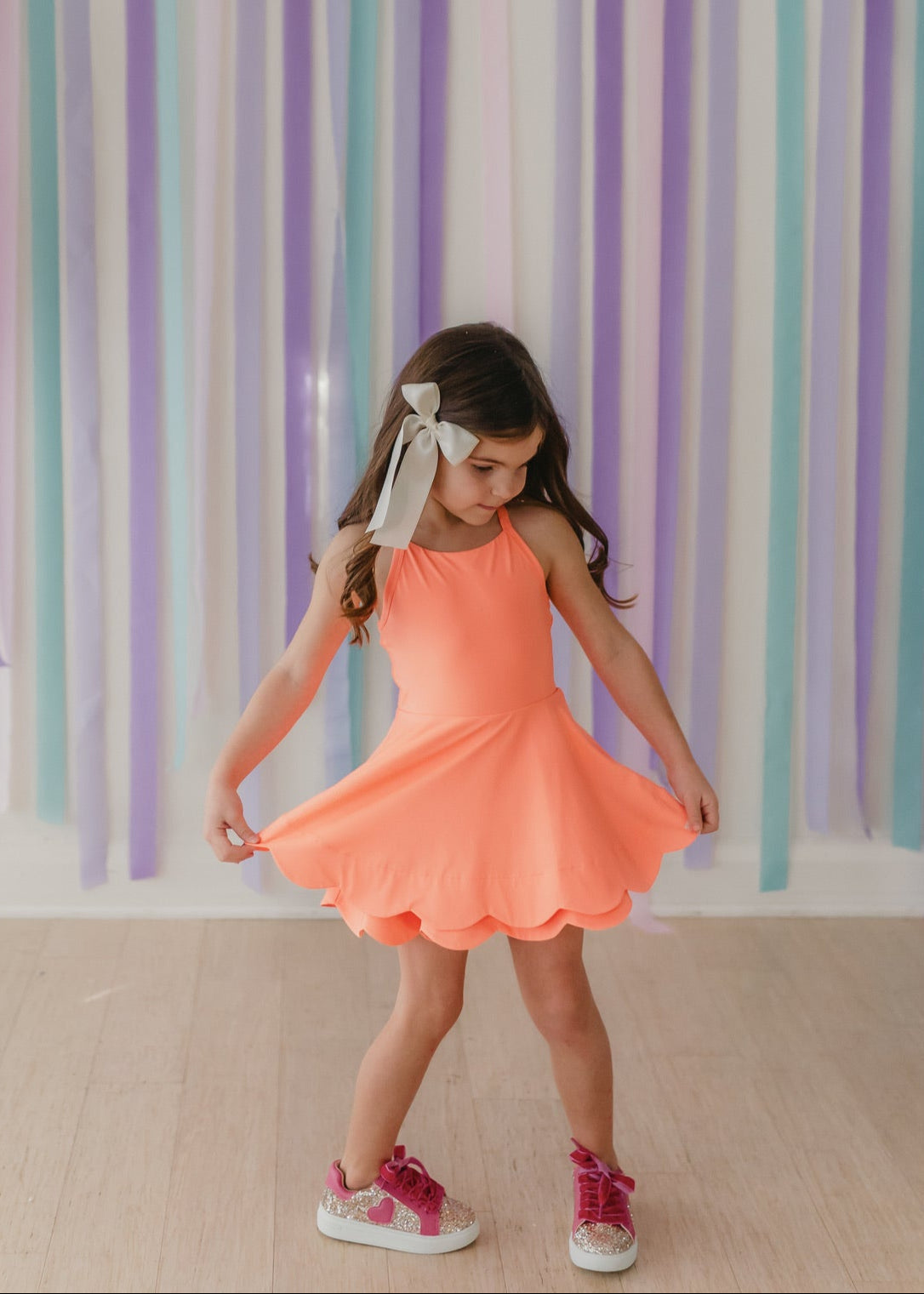 Scallop Athleisure Dress