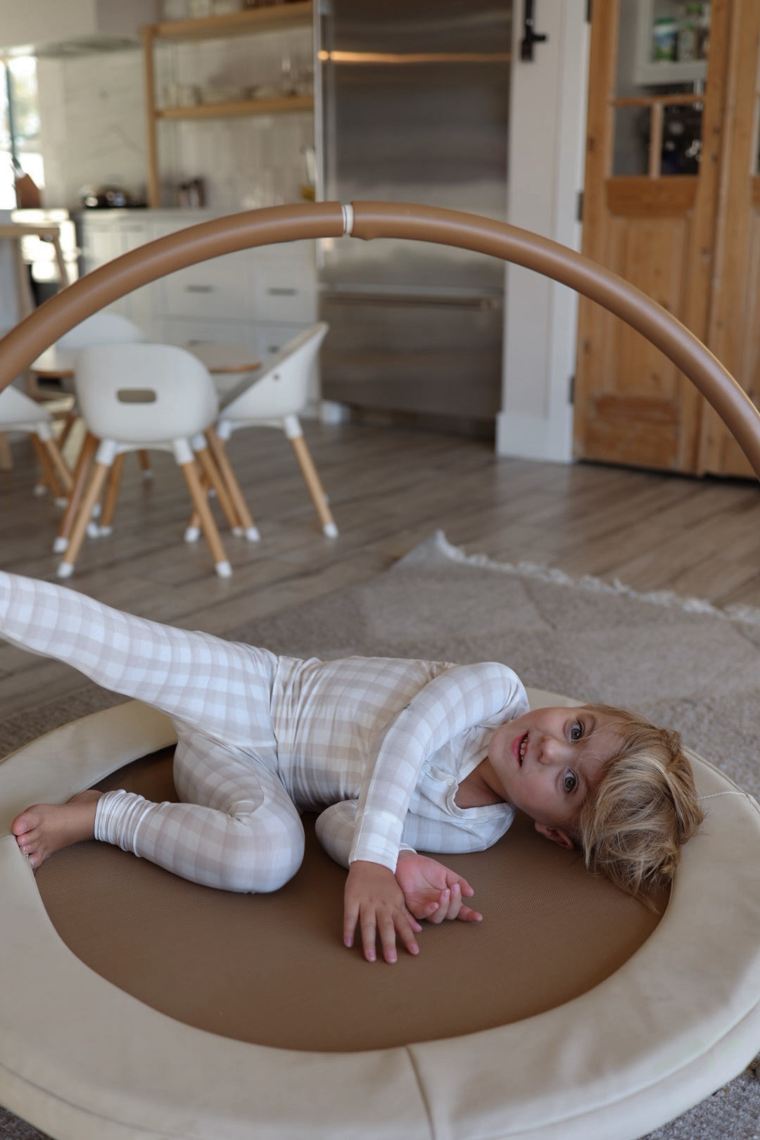 Bamboo Two Piece Pajamas | Gingham