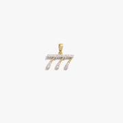 777 Sapphire Angel Number Charm