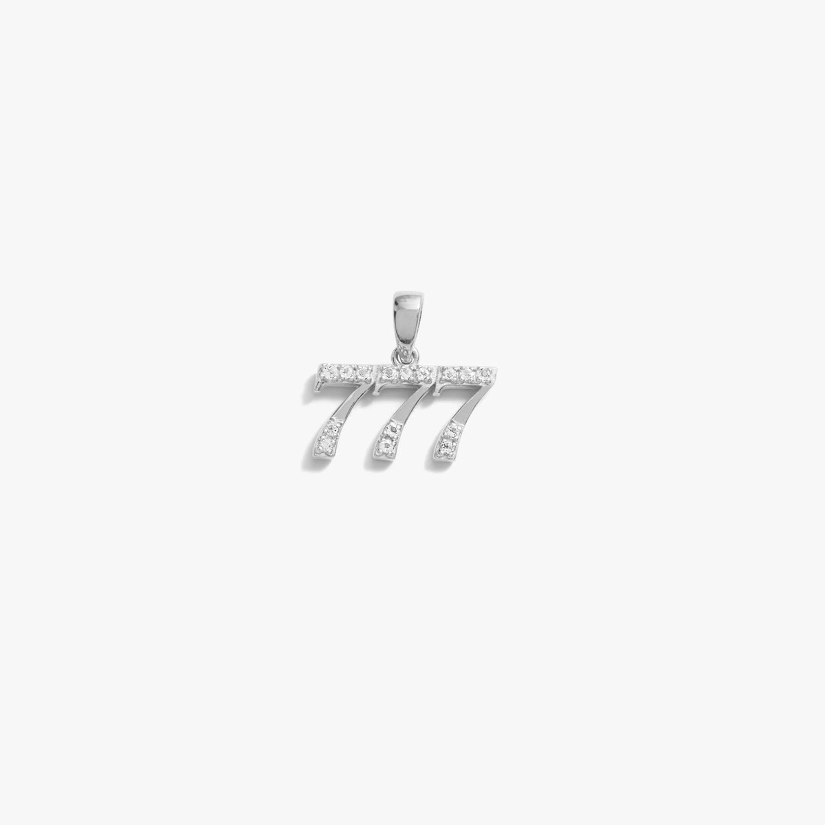 777 Sapphire Angel Number Charm