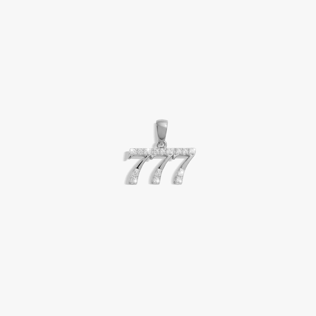 777 Sapphire Angel Number Charm