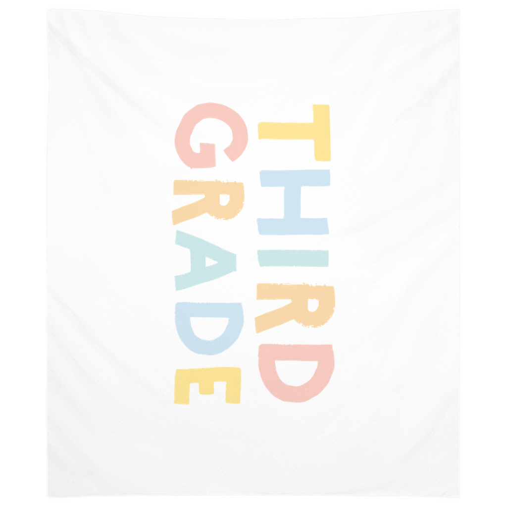 First Day Of Third Grade Tapestry, First Day Of School Banner