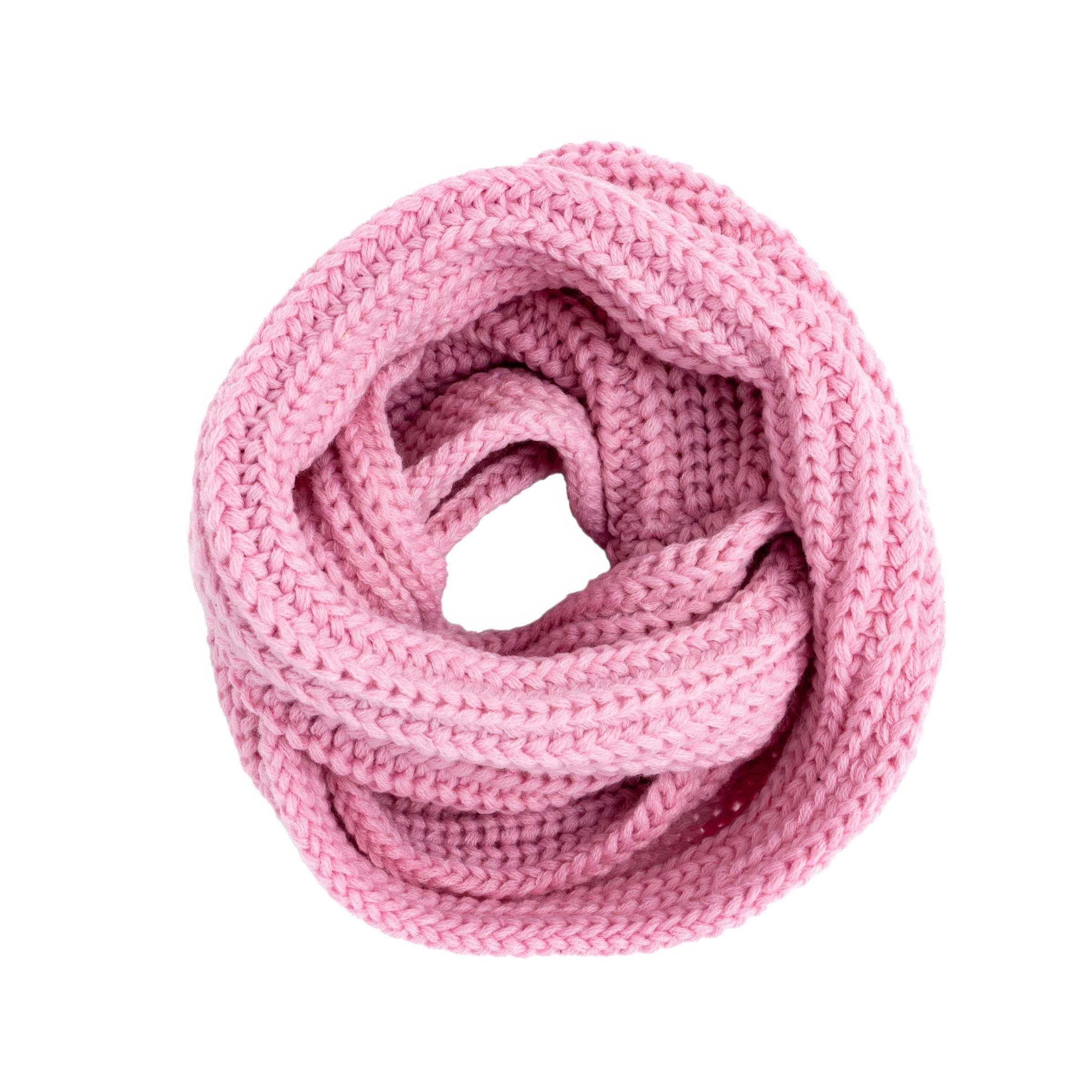 Kids Chunky Knitted Infinity Scarf / Neck-wrap (girls 4-14 Year Old)