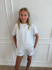 Blue Stripe Terry Set