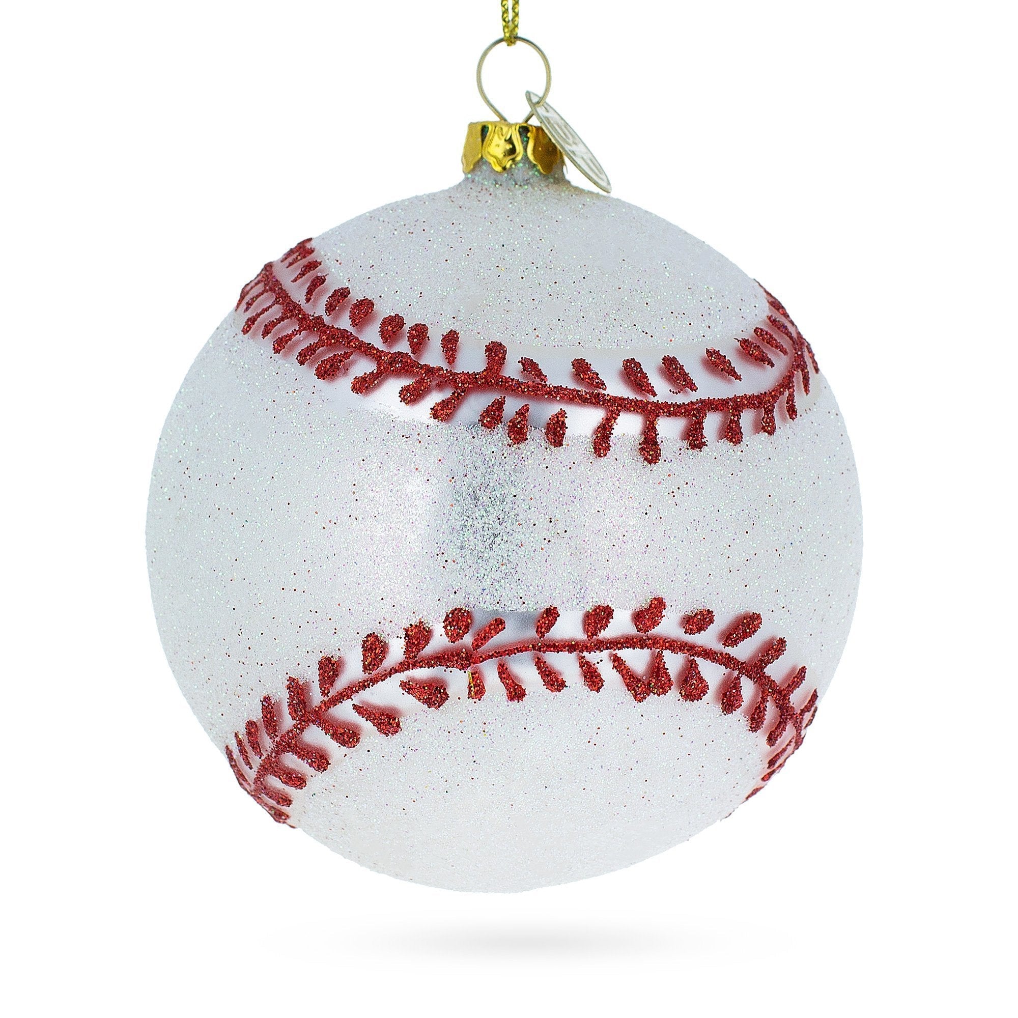 Home-run Baseball - Blown Glass Christmas Ornament