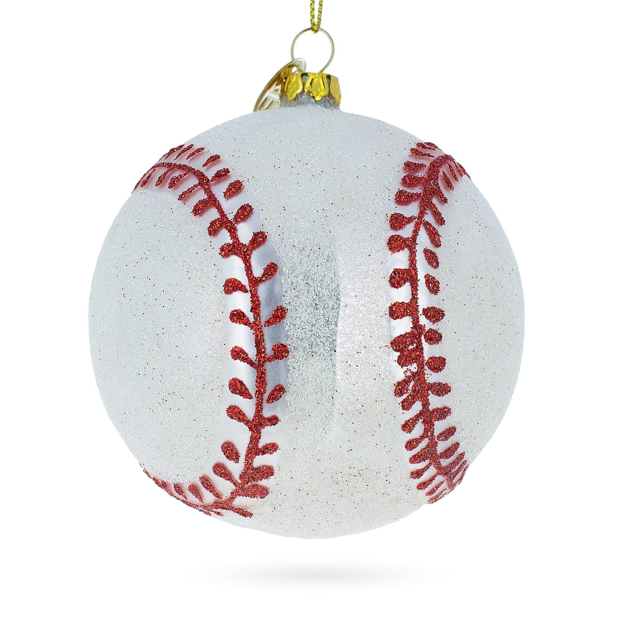 Home-run Baseball - Blown Glass Christmas Ornament