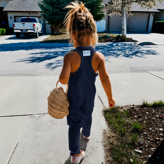 Americana Romper Navy