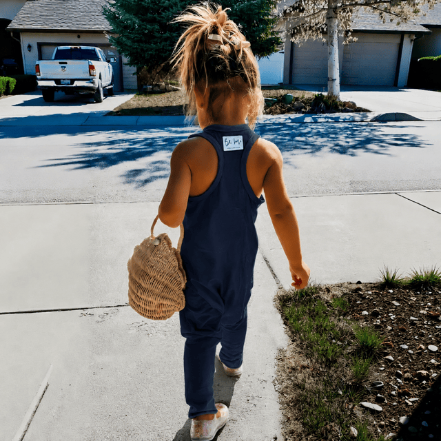Americana Romper Navy
