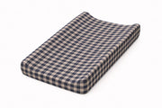 Blue Plaid Changing Pad Cover