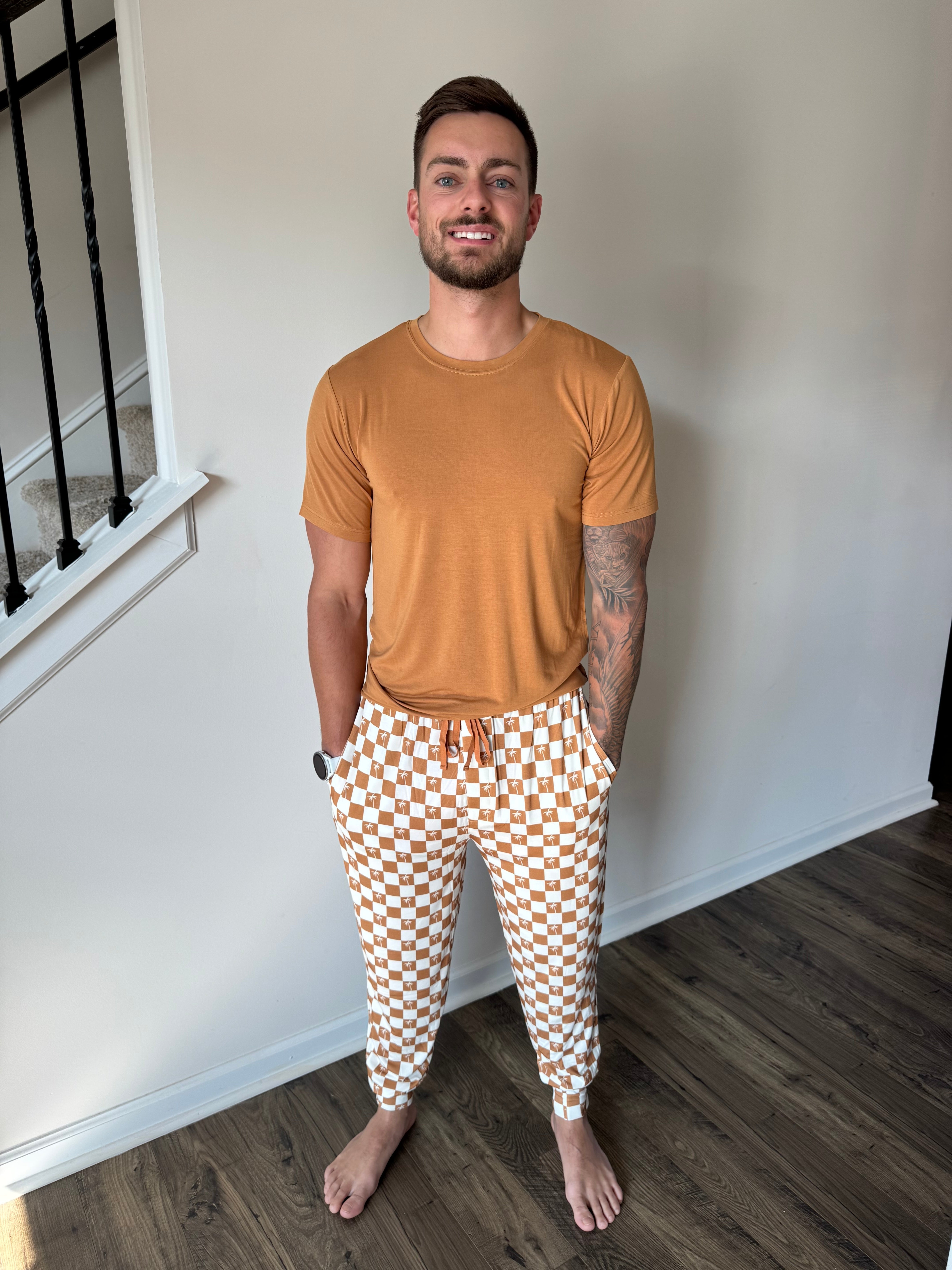 Exclusive Sandy Beach Checkers Men's Dream  Jogger Pant