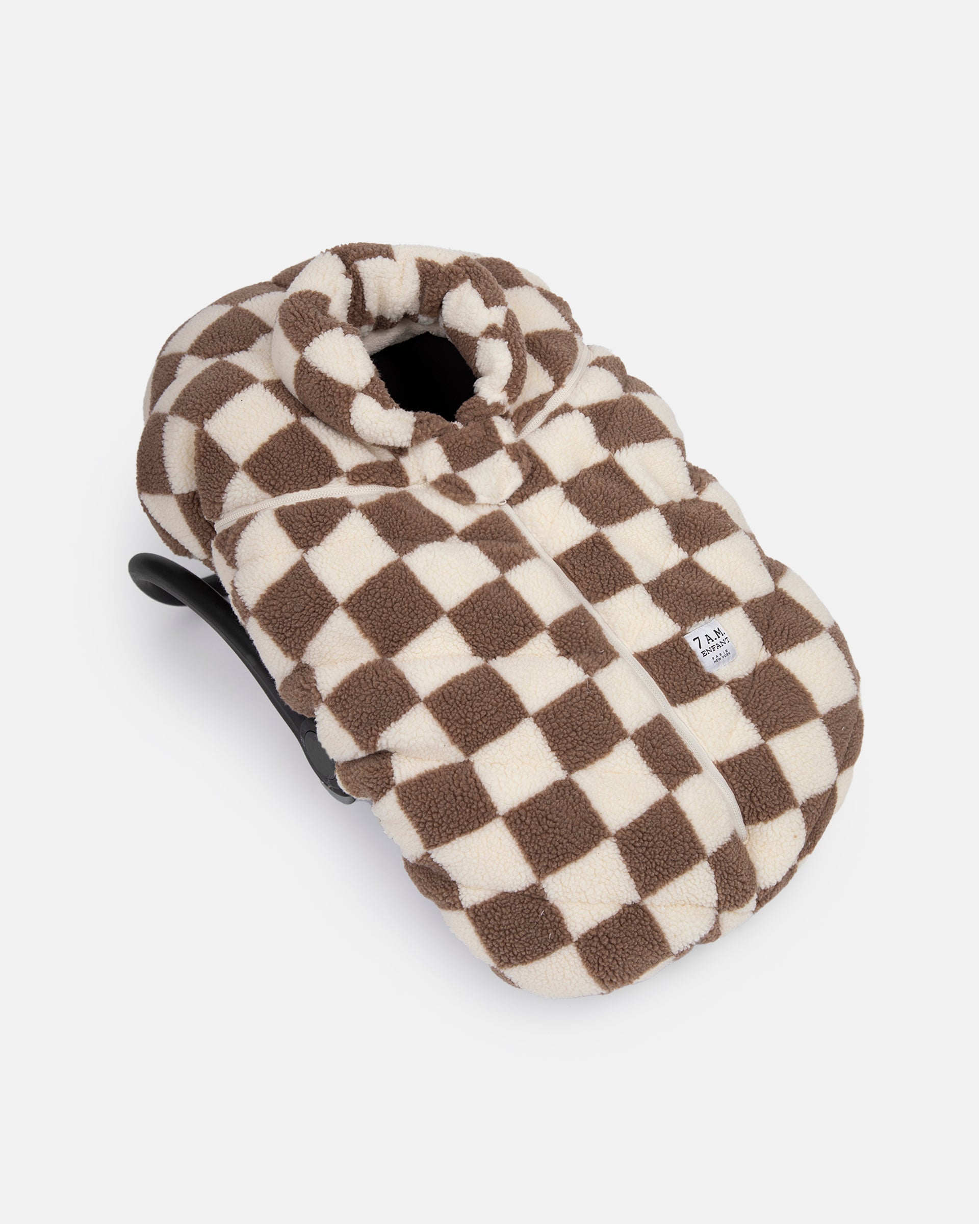 Car Seat Cocoon - Checker Berber