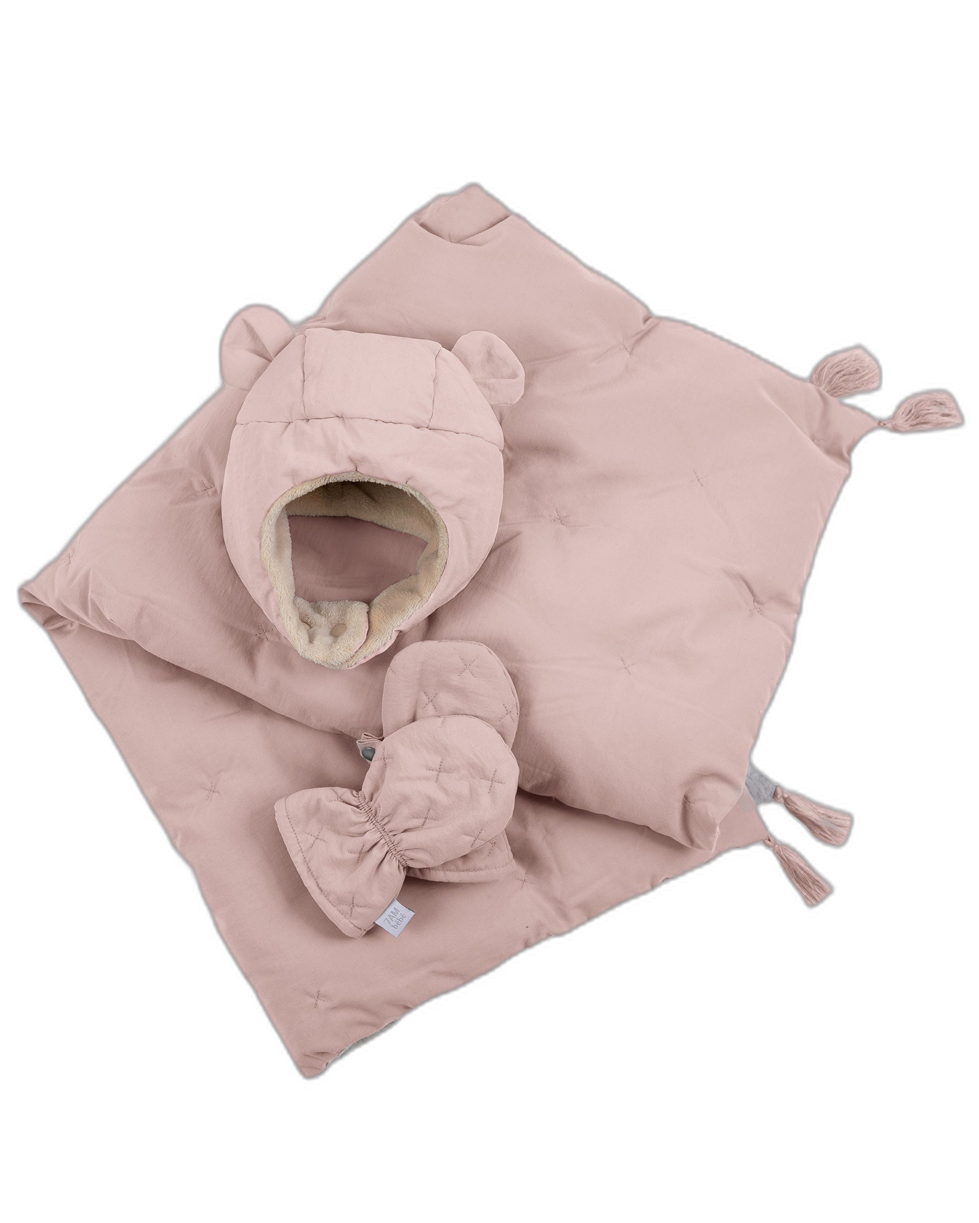 Cub Set - Airy | Mitten, Hat & Blanket