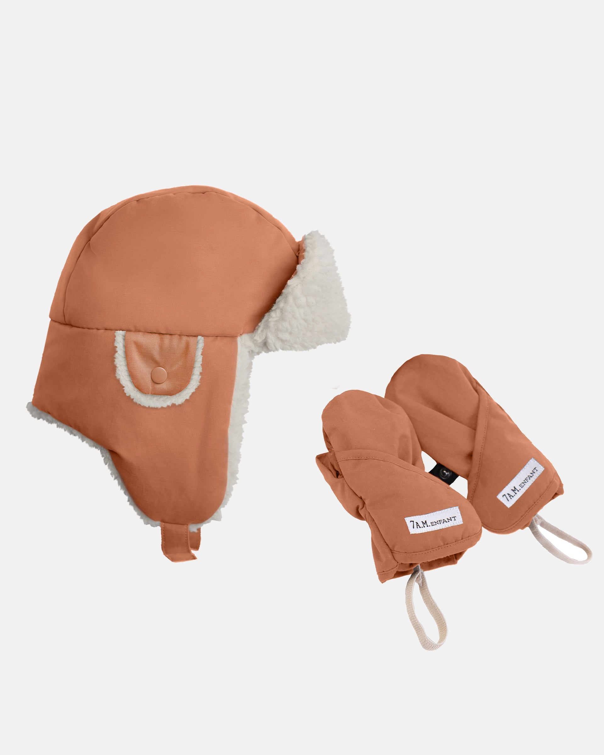 Chapka Set - Benji Sherpa | Hat & Mittens