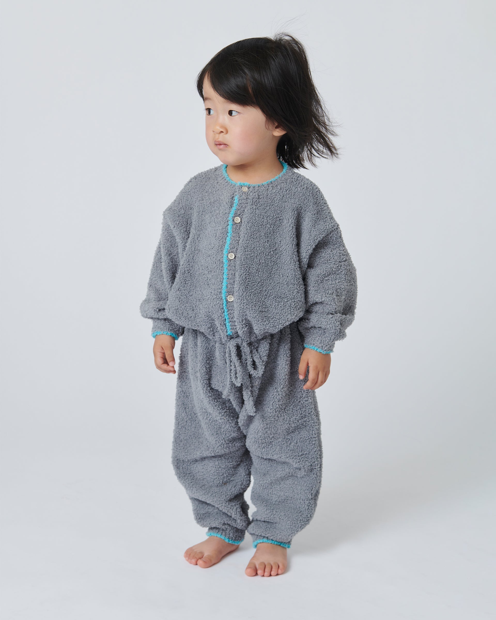 Boxy Long Sleeve Jumpsuit - Fuzzy