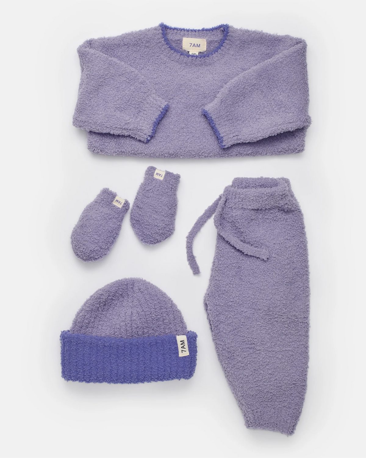 2-tone Ribbed Beanie - Fuzzy