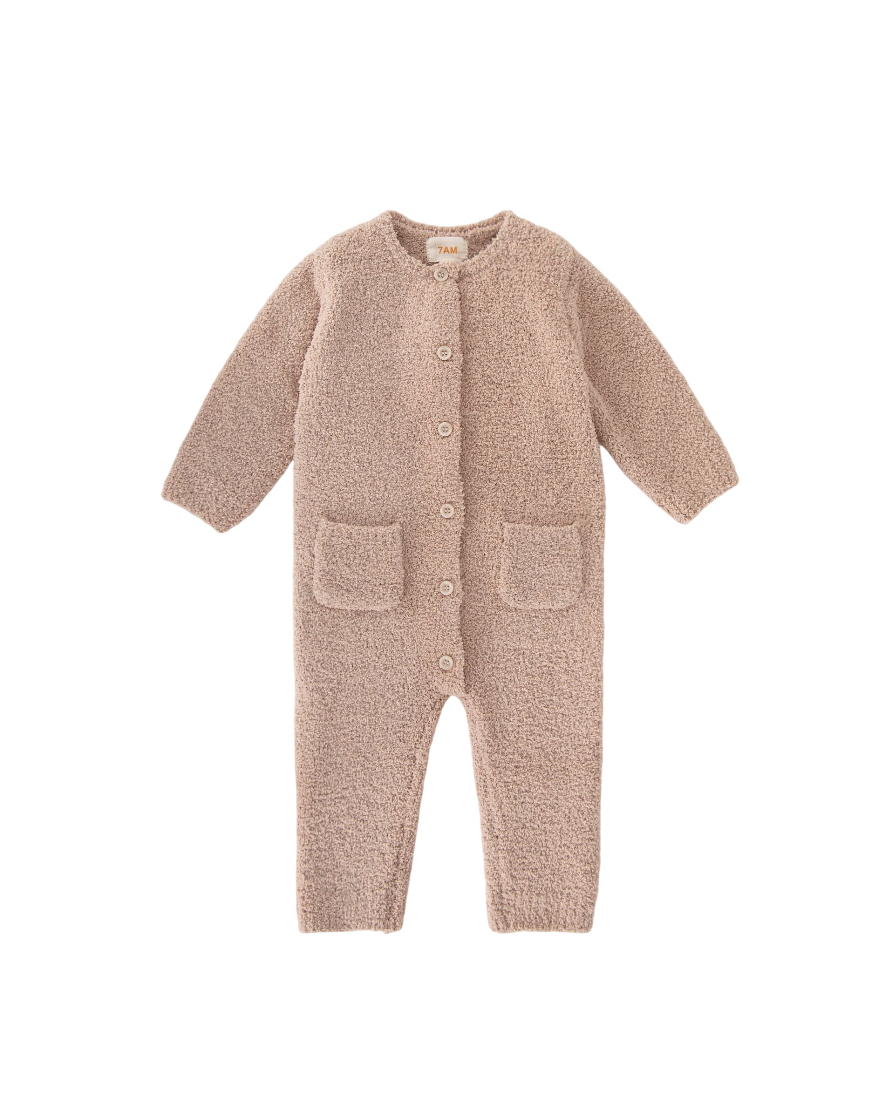 Long Sleeve Jumpsuit - Fuzzy