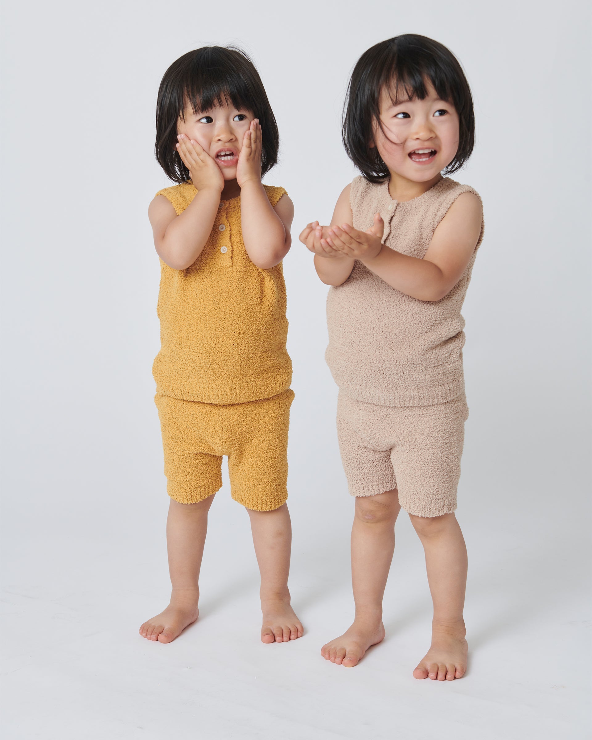 Sleeveless Henley - Fuzzy