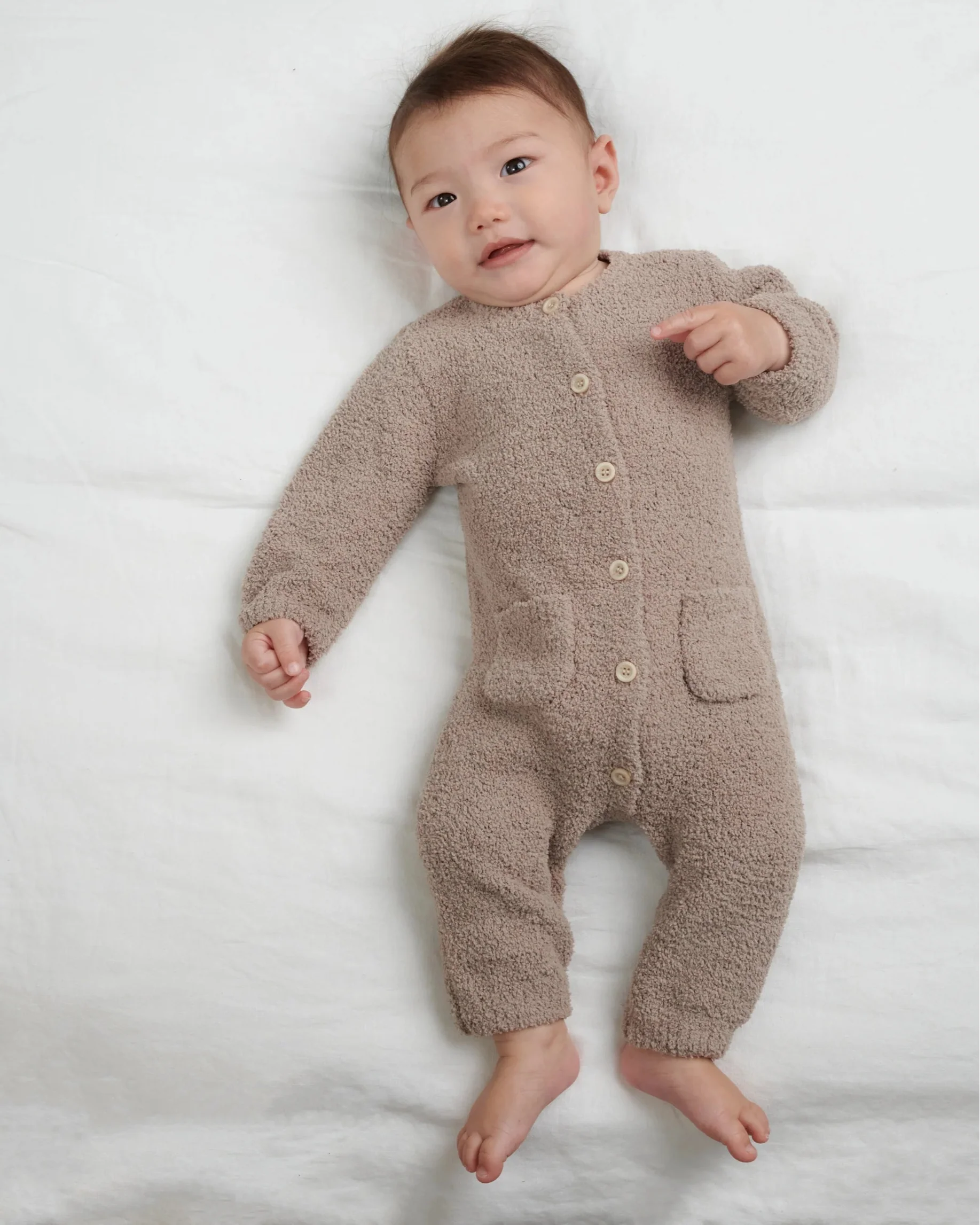Long Sleeve Jumpsuit - Fuzzy