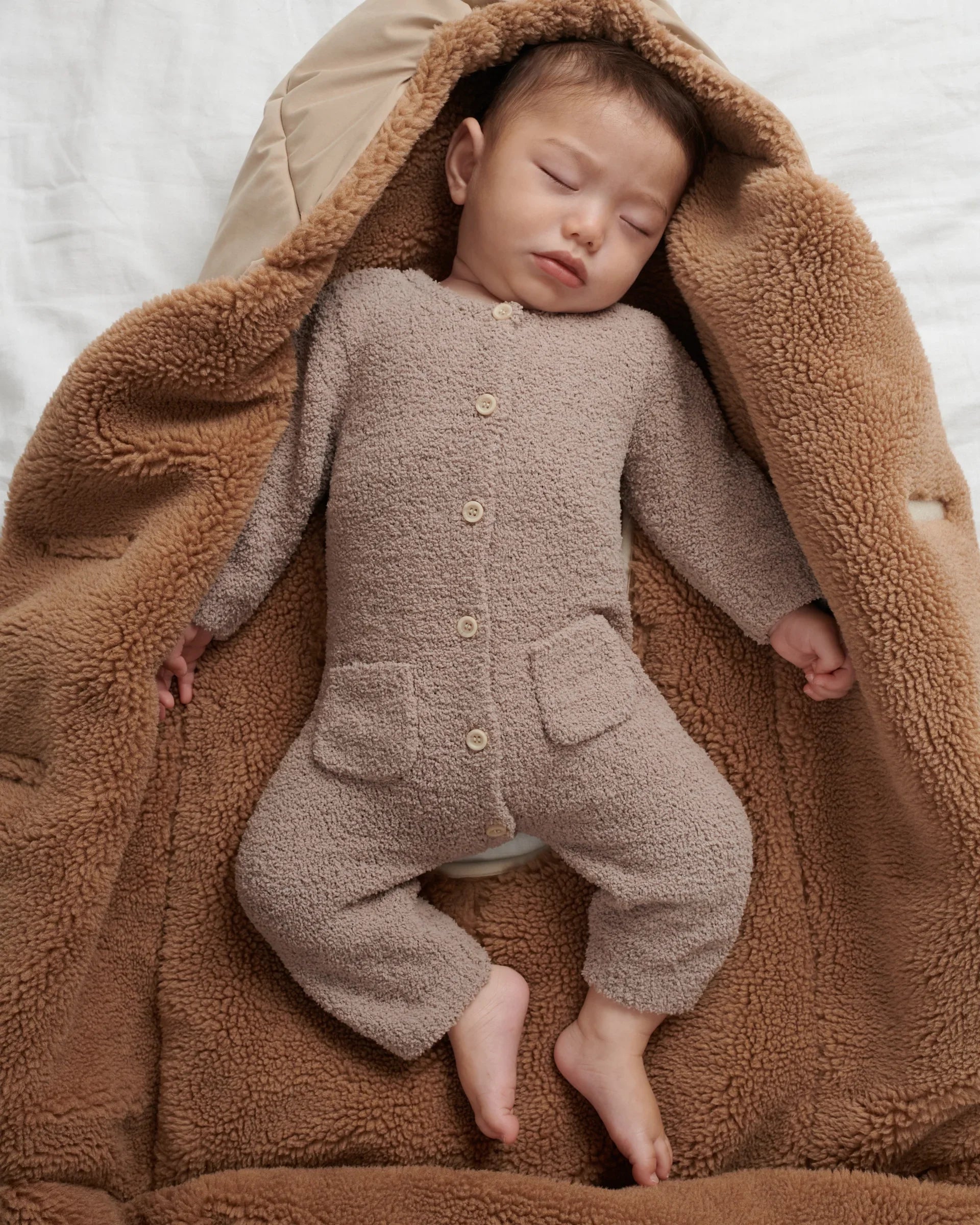 Long Sleeve Jumpsuit - Fuzzy