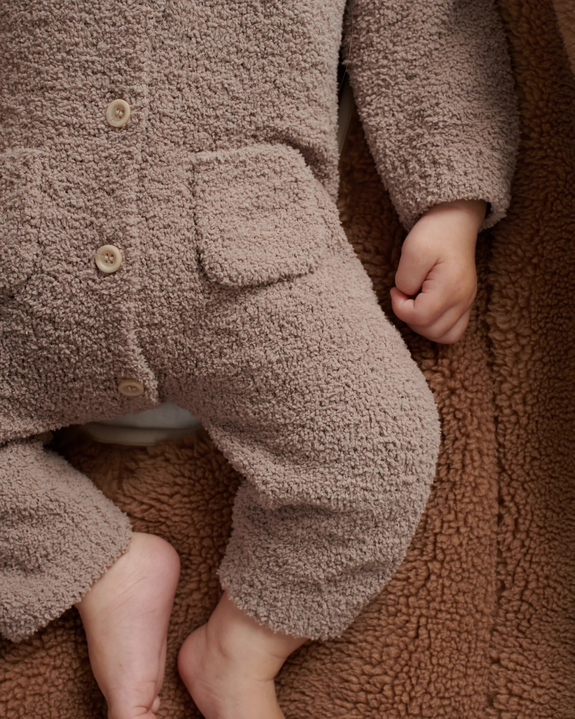 Long Sleeve Jumpsuit - Fuzzy