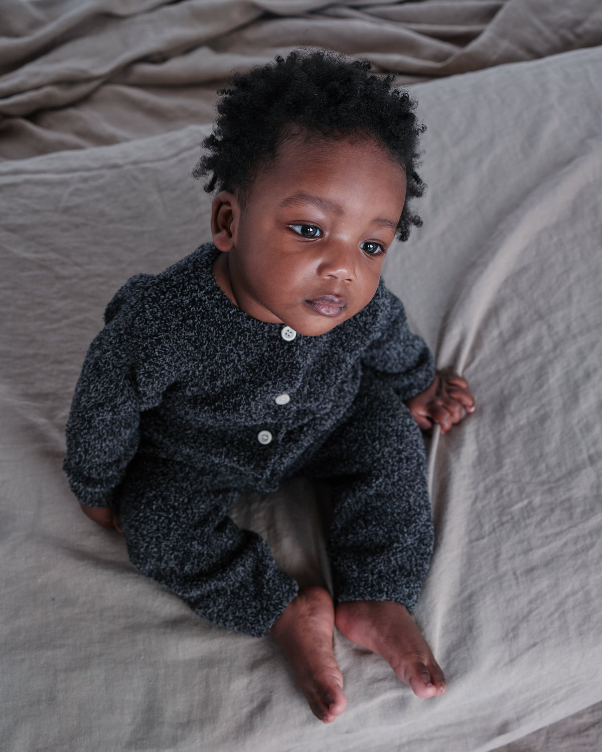 Long Sleeve Jumpsuit - Fuzzy