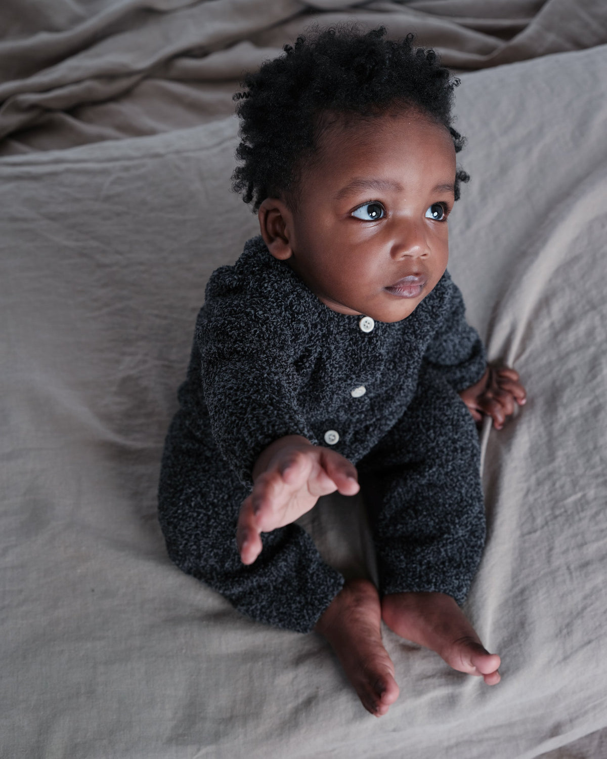 Long Sleeve Jumpsuit - Fuzzy