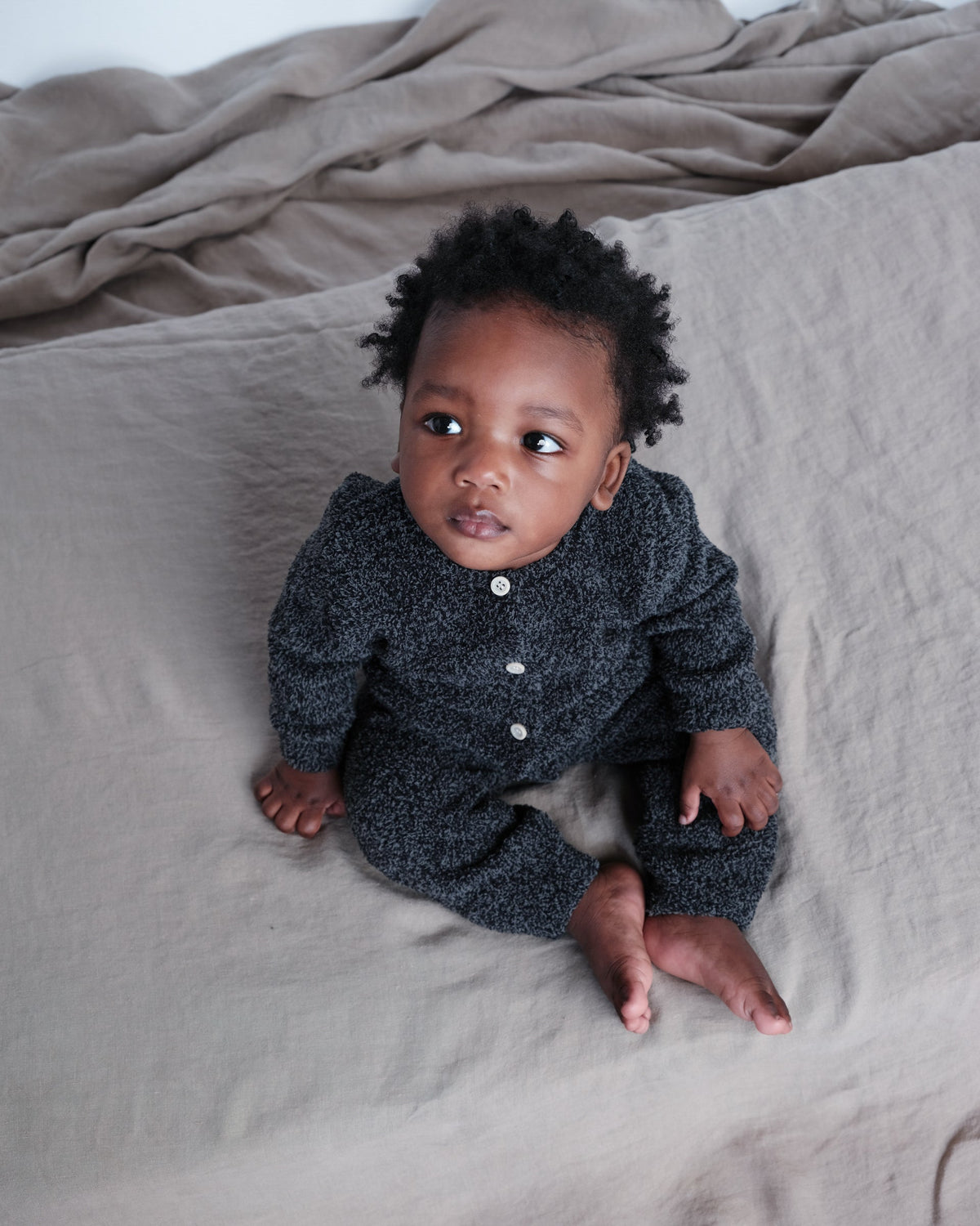 Long Sleeve Jumpsuit - Fuzzy