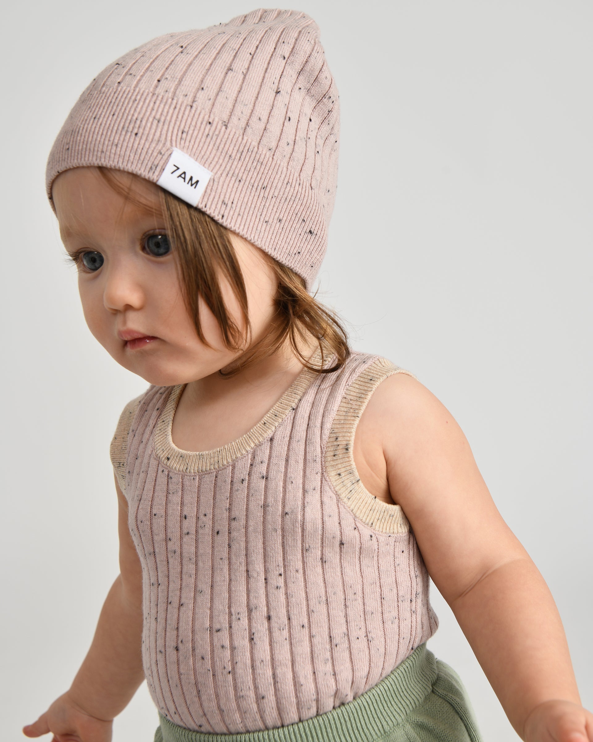 Cotton Beanie - Ribbed