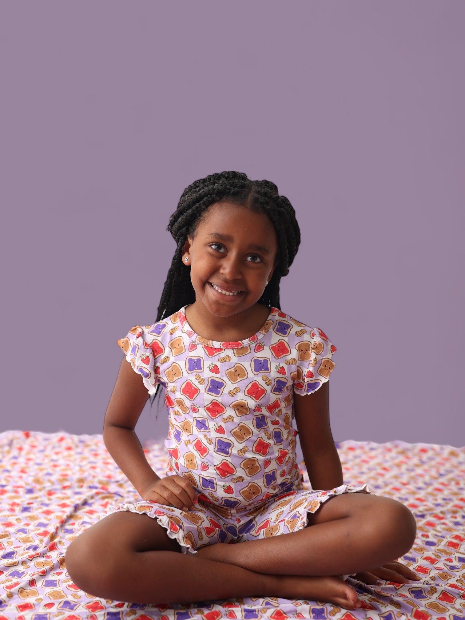 Exclusive Peanut Butter Jelly Time Dream Ruffle Short Set