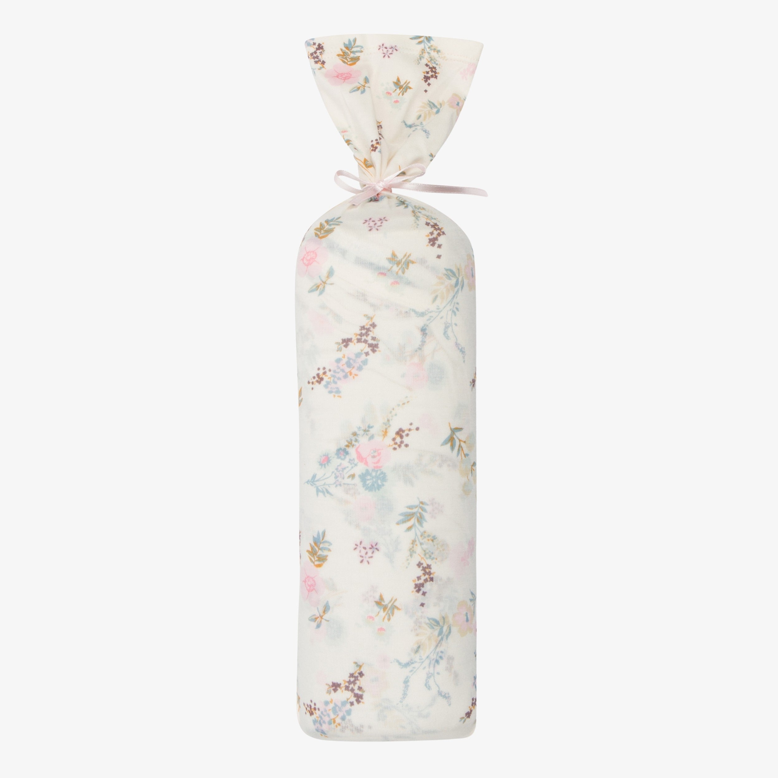 Fall Florals Cream💕blue Swaddle