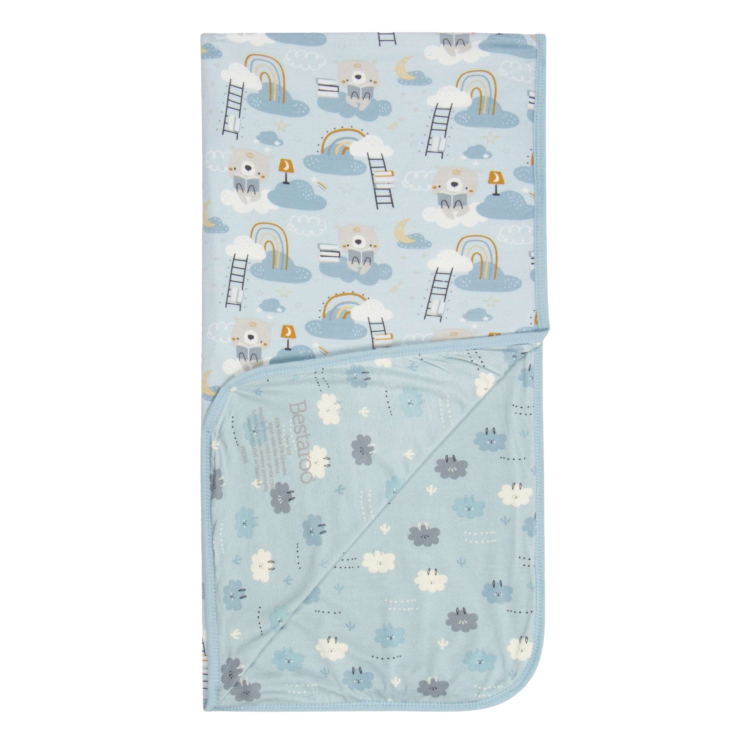 Bedtime Bears💕sleepy Llamas Swaddle Blue