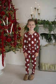 Bamboo Two Piece Pajamas | Vintage Santa