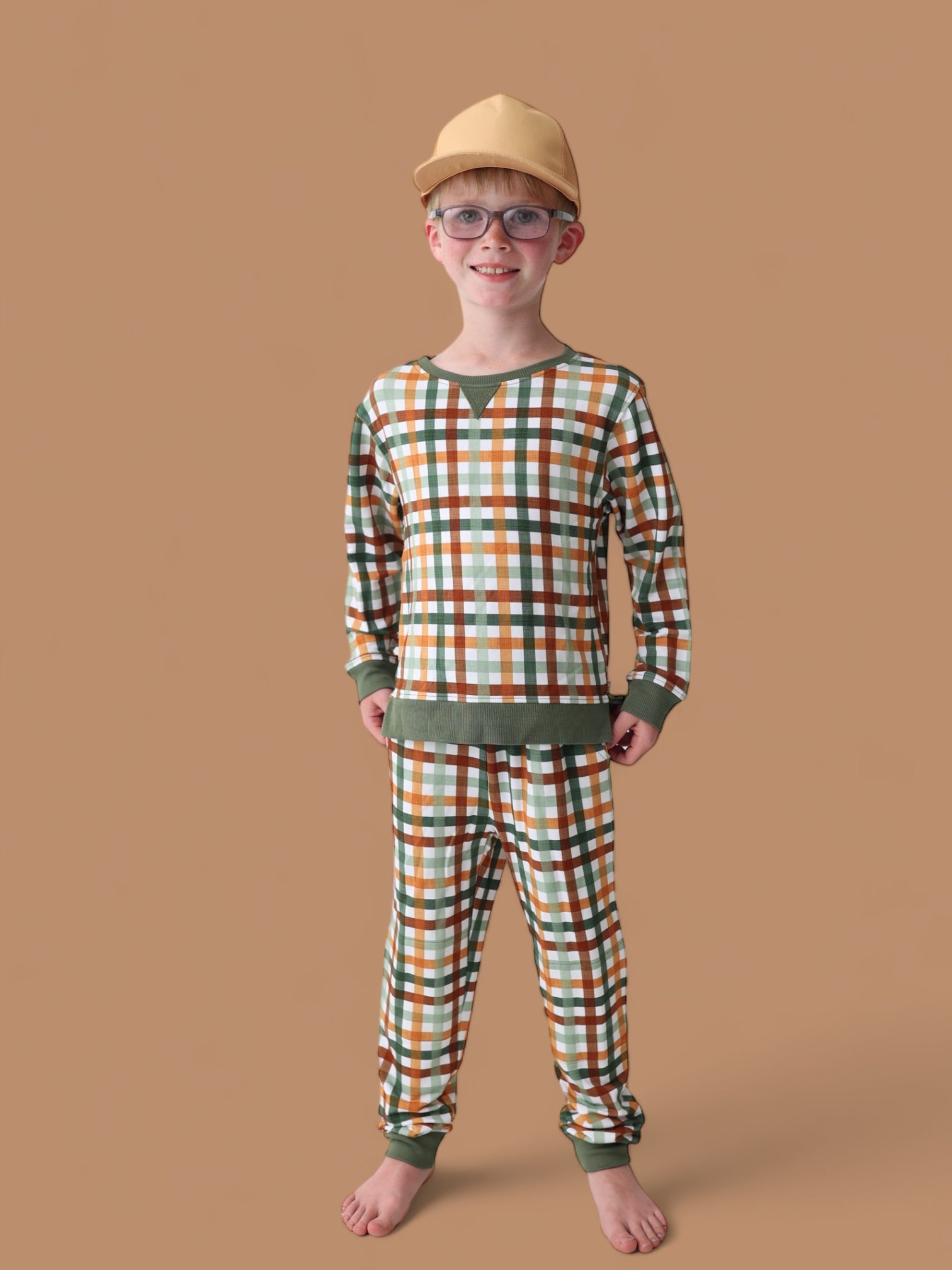 Autumn Plaid Dream Jogger