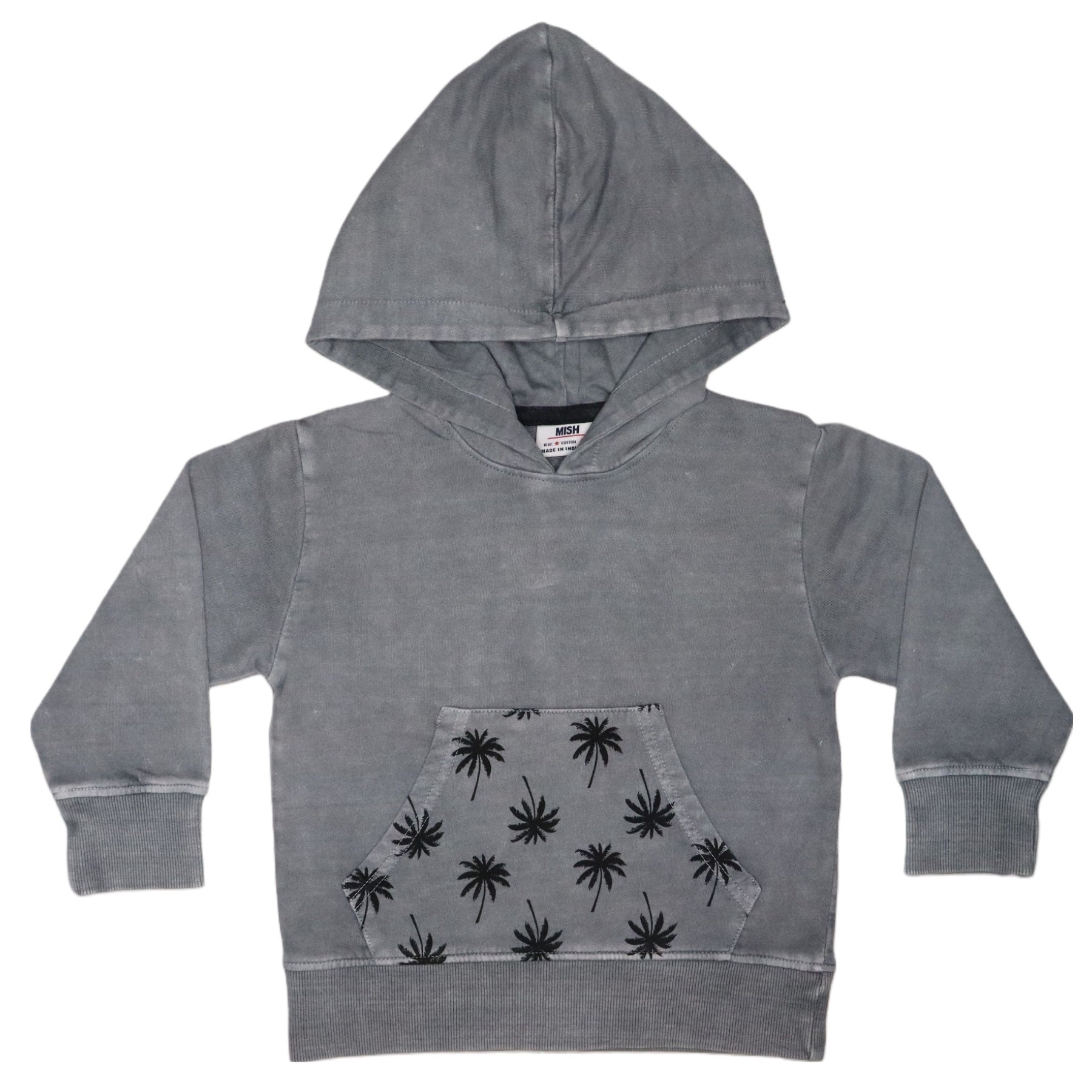 Kids Enzyme Pullover Hoodie - Coal Palm